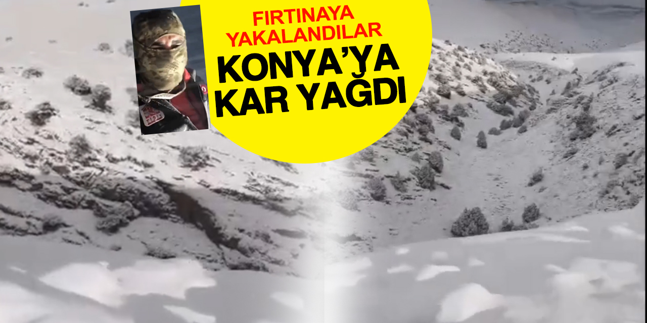 Konya'ya Kar Yağdı! Yüzler Gülüyor
