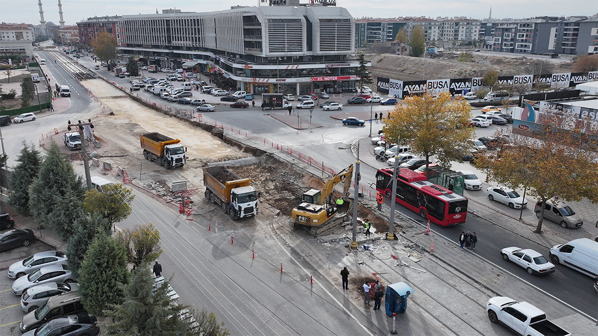 Konya tramvayında yeni gelişme! İki uç birbirine bağlandı