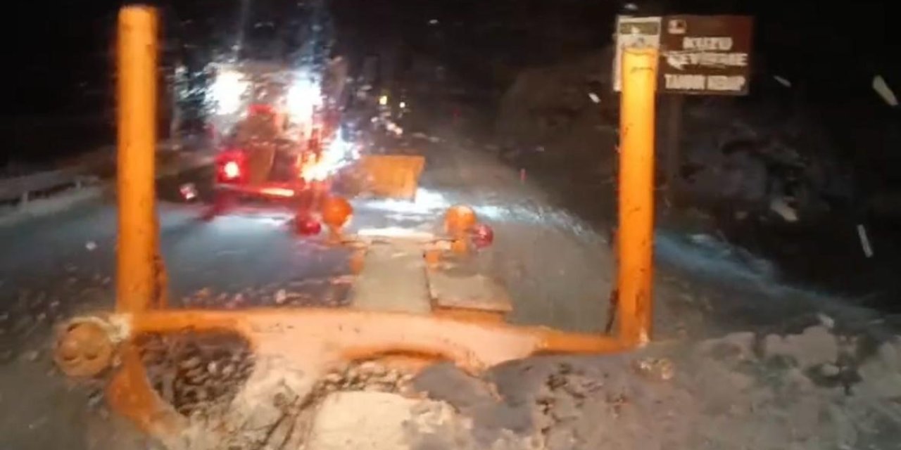 Alacabel’de kar yağışı etkisini gösterdi