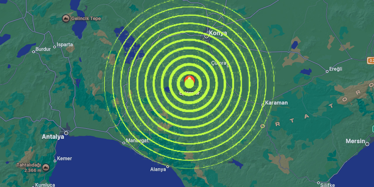 Konya Akören’de 2.2 büyüklüğünde deprem: Aynı bölgede ikinci sarsıntı