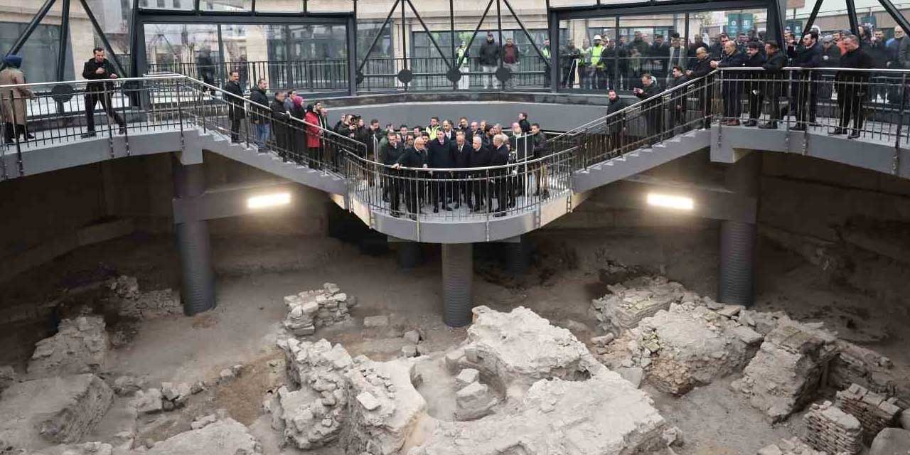 Konya Suriçi Çarşısı’nda 1. Etap açıldı: Cam kubbe dikkat çekti