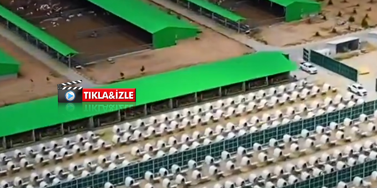 Konya'daki dev tesis havadan görüntülendi