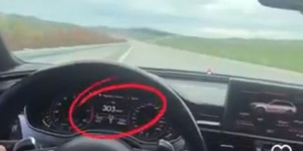 307 kilometre hızı görüp kendisini çekti, jandarma enseledi