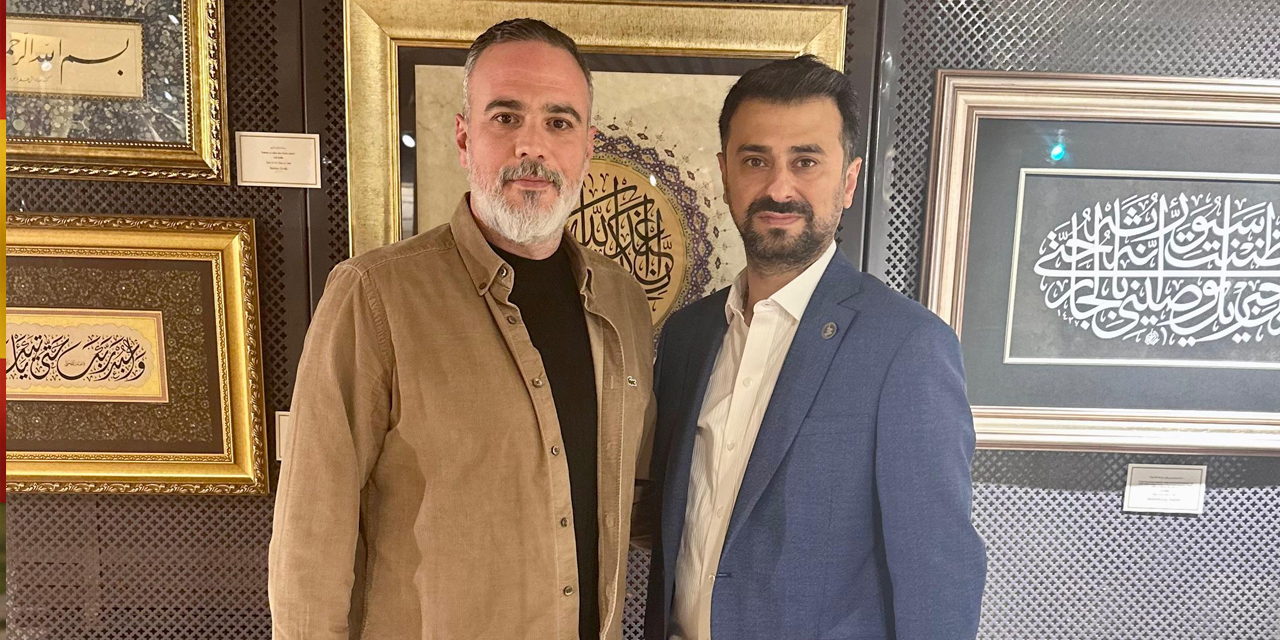 Konya'da önemli buluşma! İki eski dost sergide bir araya geldi