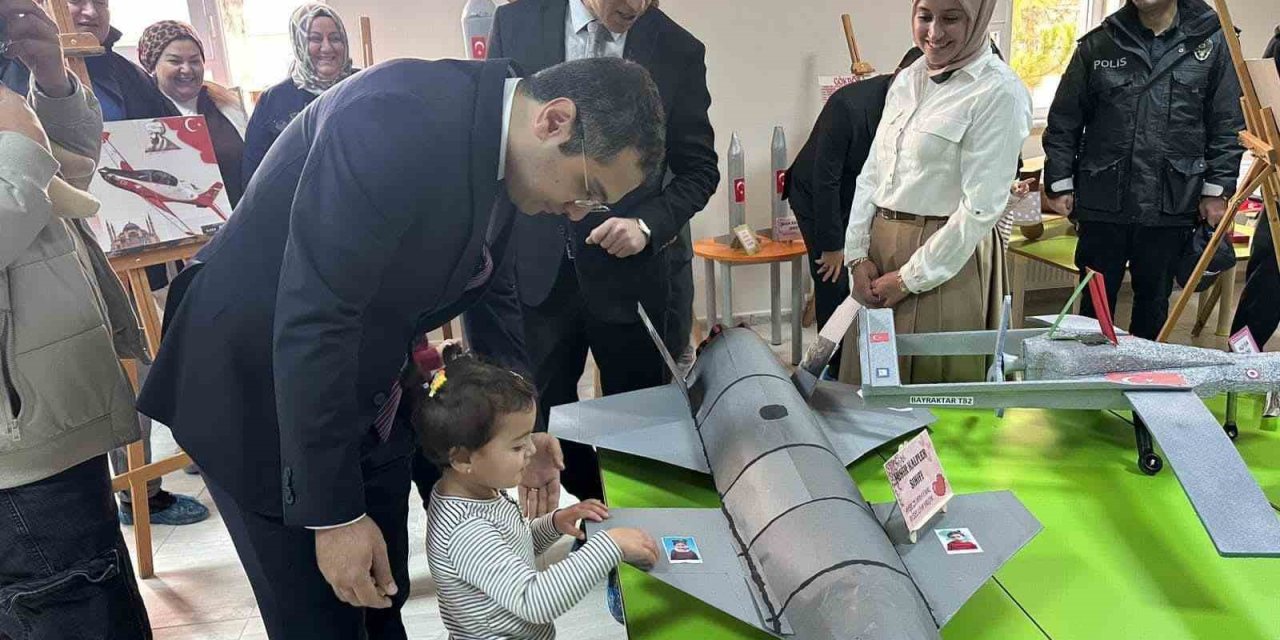 Bozkır’da anaokulu öğrencilerinden “Bugünün Türkiye’si” sergisi