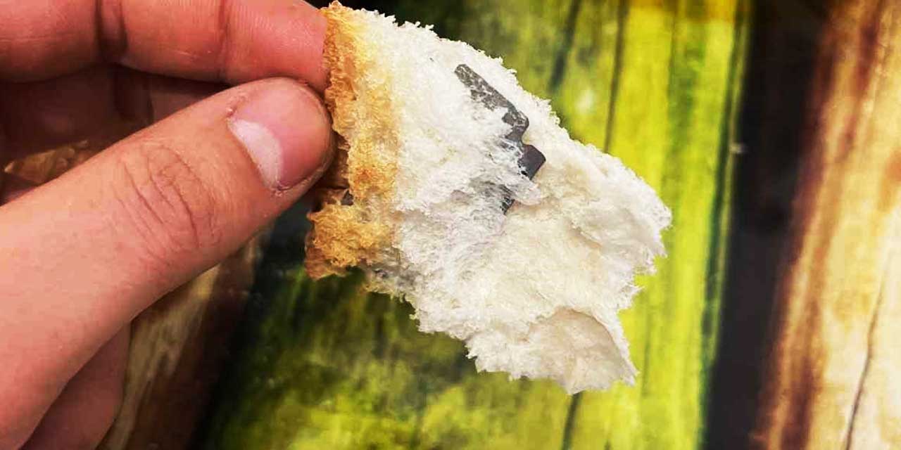 Skandal iddia: Fırından alınan ekmekten jilet çıktı