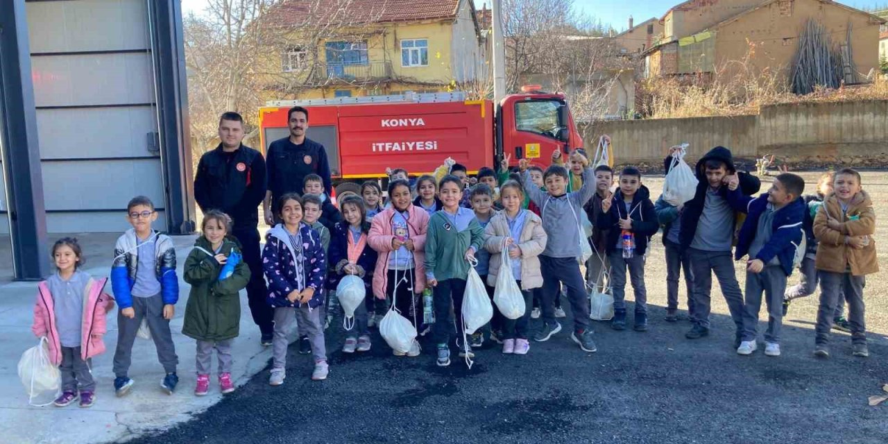 Konya'da miniklere büyük ders