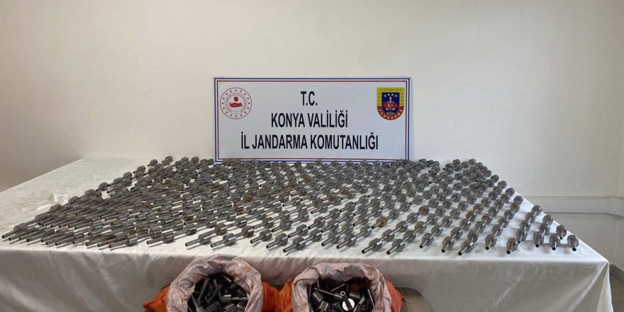 Beyşehir'de jandarma ekipleri 586 adet tabanca namlusu ele geçirdi