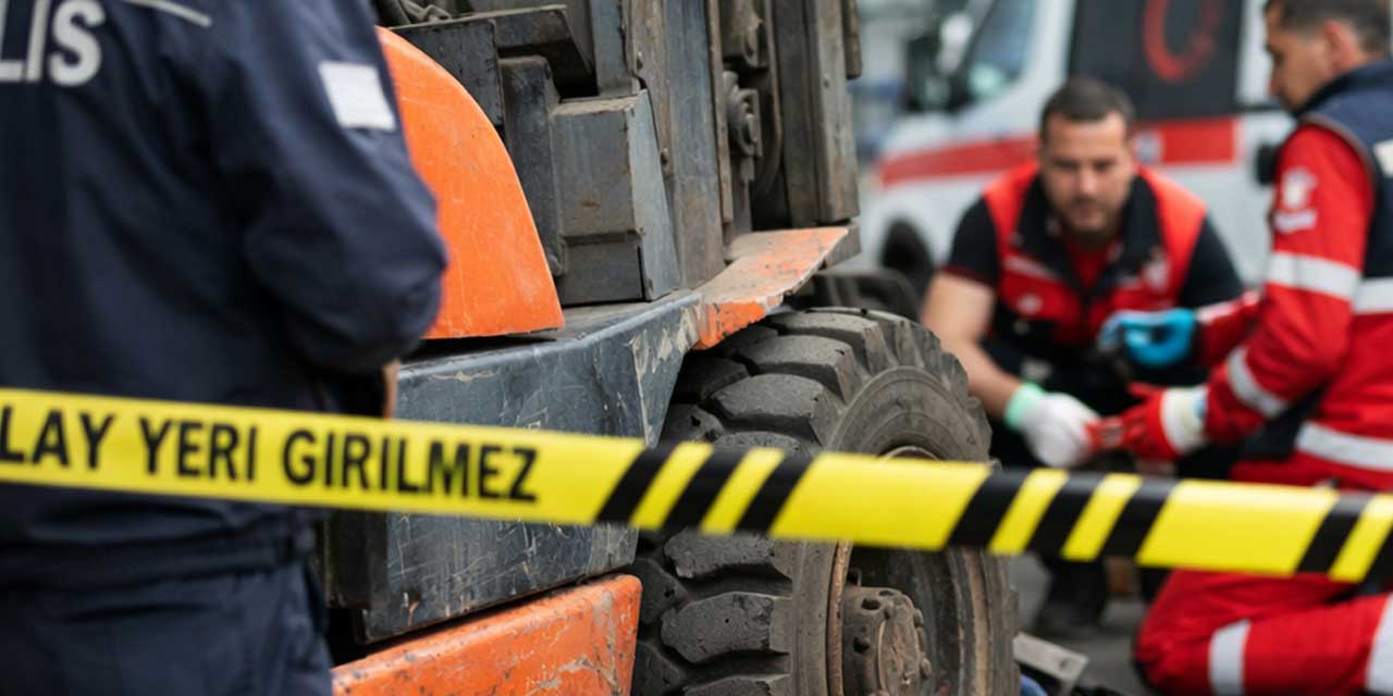 Konya'da iş kazası! Forkliftin altında can verdi