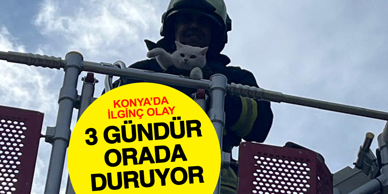 Konya'da ilginç olay! 3 gündür orada duruyordu