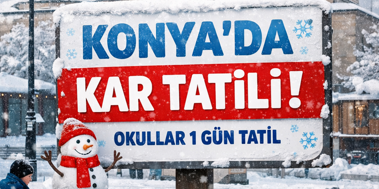Konya’da kar yağışı nedeniyle Çeltik’te okullar 1 gün tatil edildi (29 Aralık 2025)