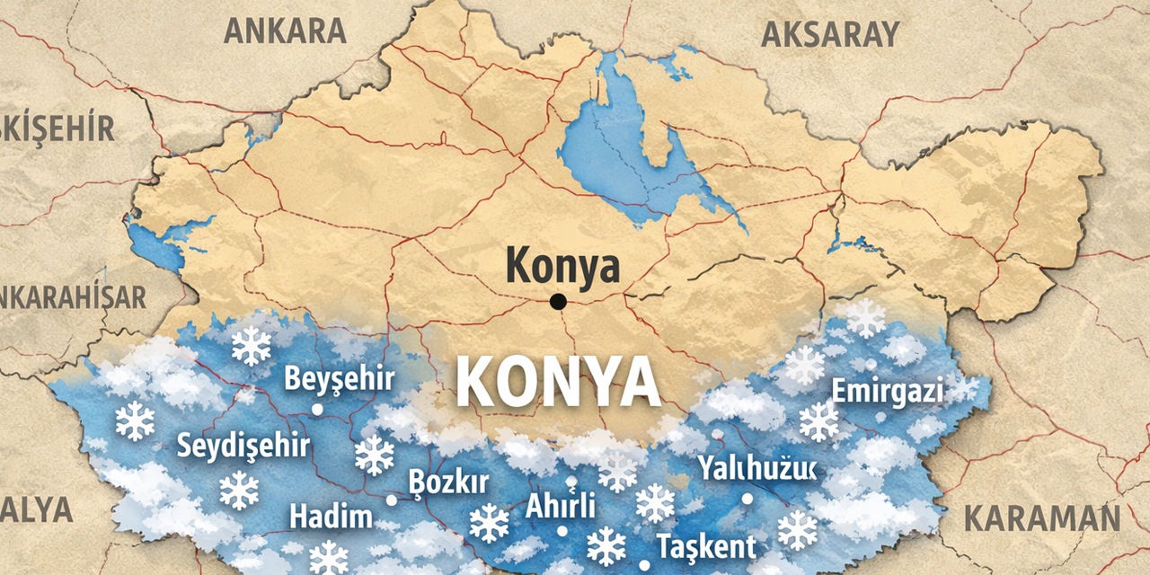 Konya’nın güney çıkışları kapanıyor! Meteoroloji uyardı