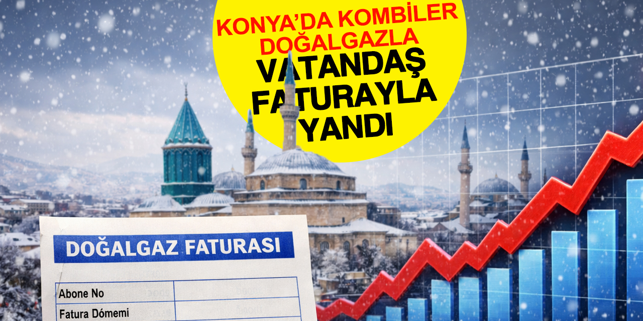 Konya'da kombiler doğalgazla vatandaş faturayla yandı