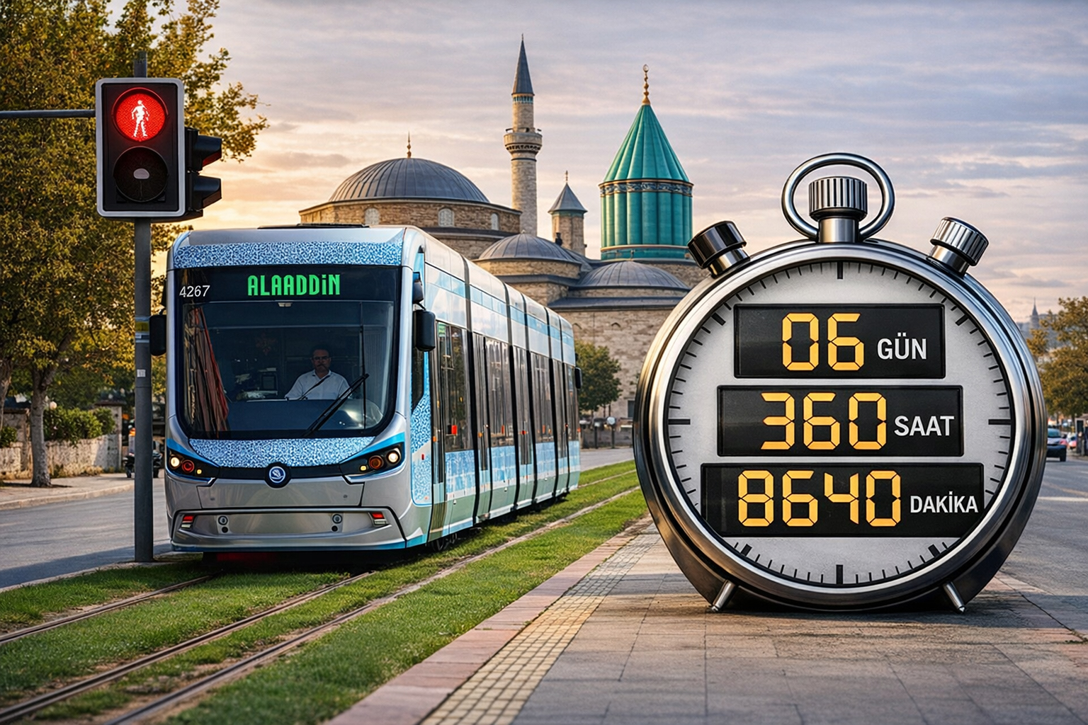 Konyalı’nın 6 günü kırmızı ışıkta geçiyor