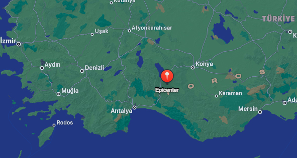 Derebucak'ta hafif deprem