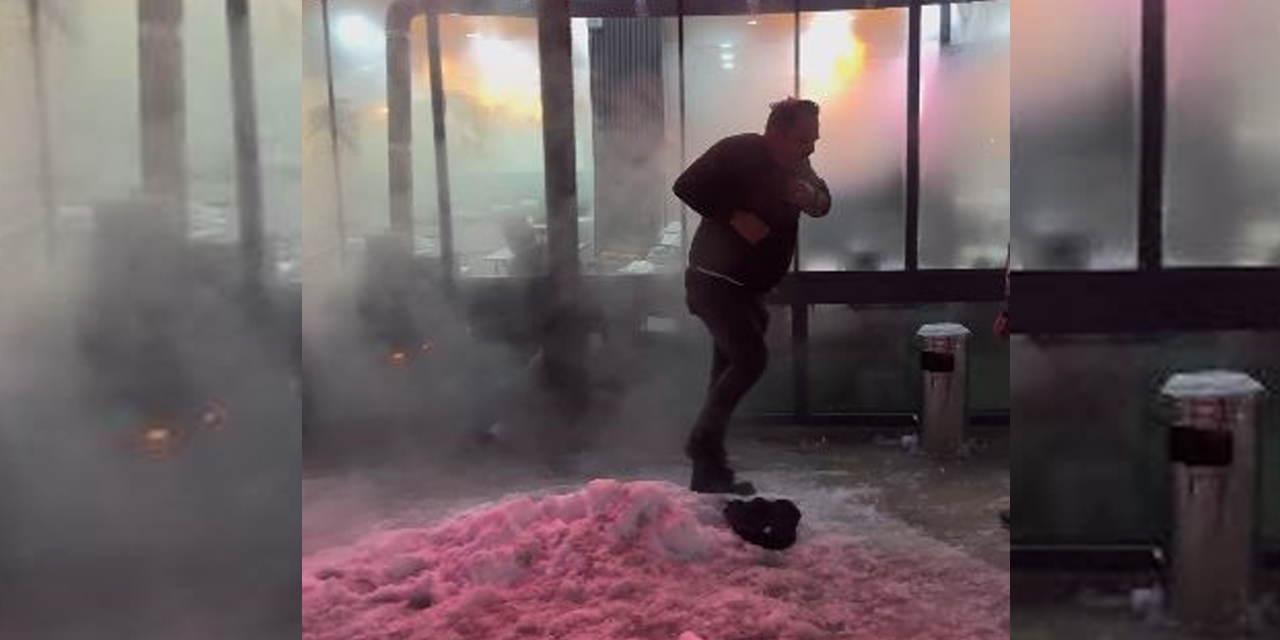 Soğuk hava deneyi yapan meşhur tostçu kendini yaktı