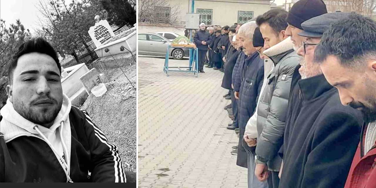 Konya’da kafedeki kavgada ölen genç babasının yanına defnedildi