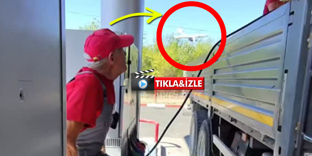 Akaryakıt İstasyonu Dronla Cepheye Döndü