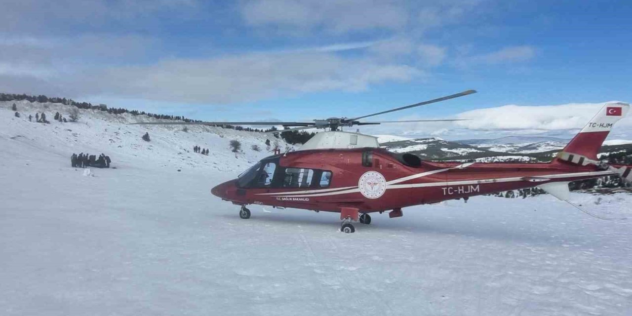 Aladağ’da Kayak Kazası! 21 Yaşındaki Genç Hava Ambulansıyla Alındı