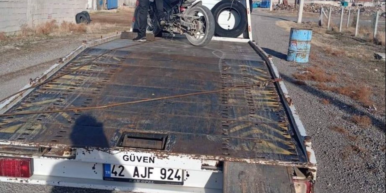 Plaka yok, egzoz açık... Karapınar'da motosikletler toplandı