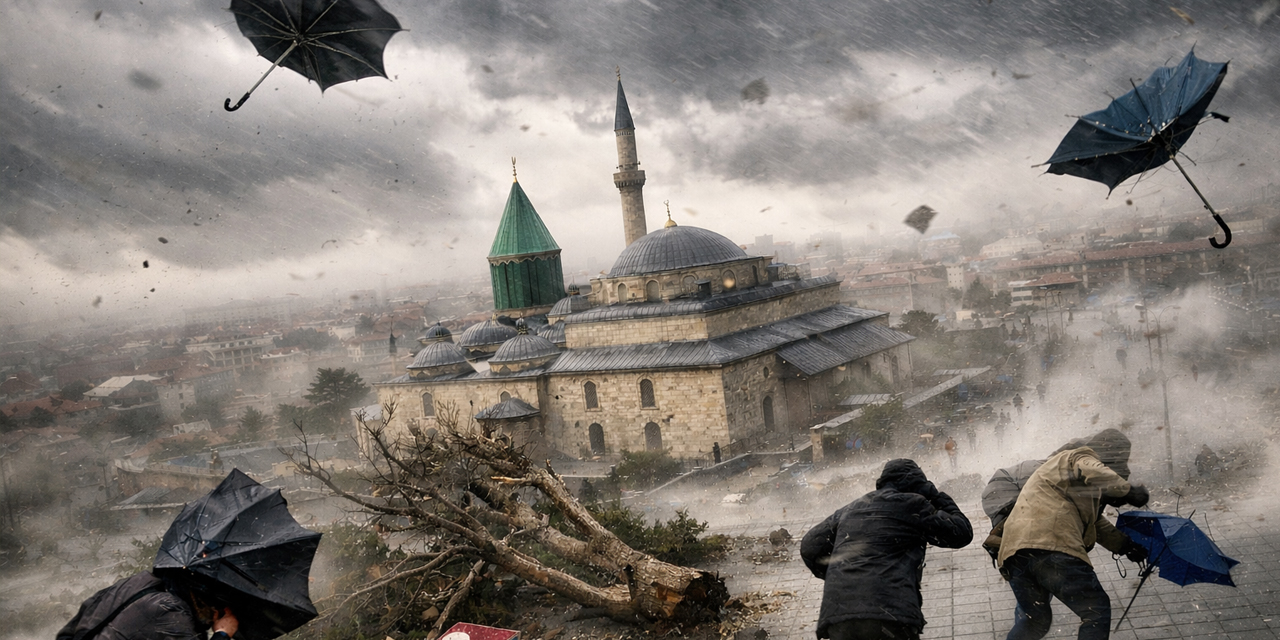 Kritik saatler! Konya için 24 saatlik fırtına uyarısı