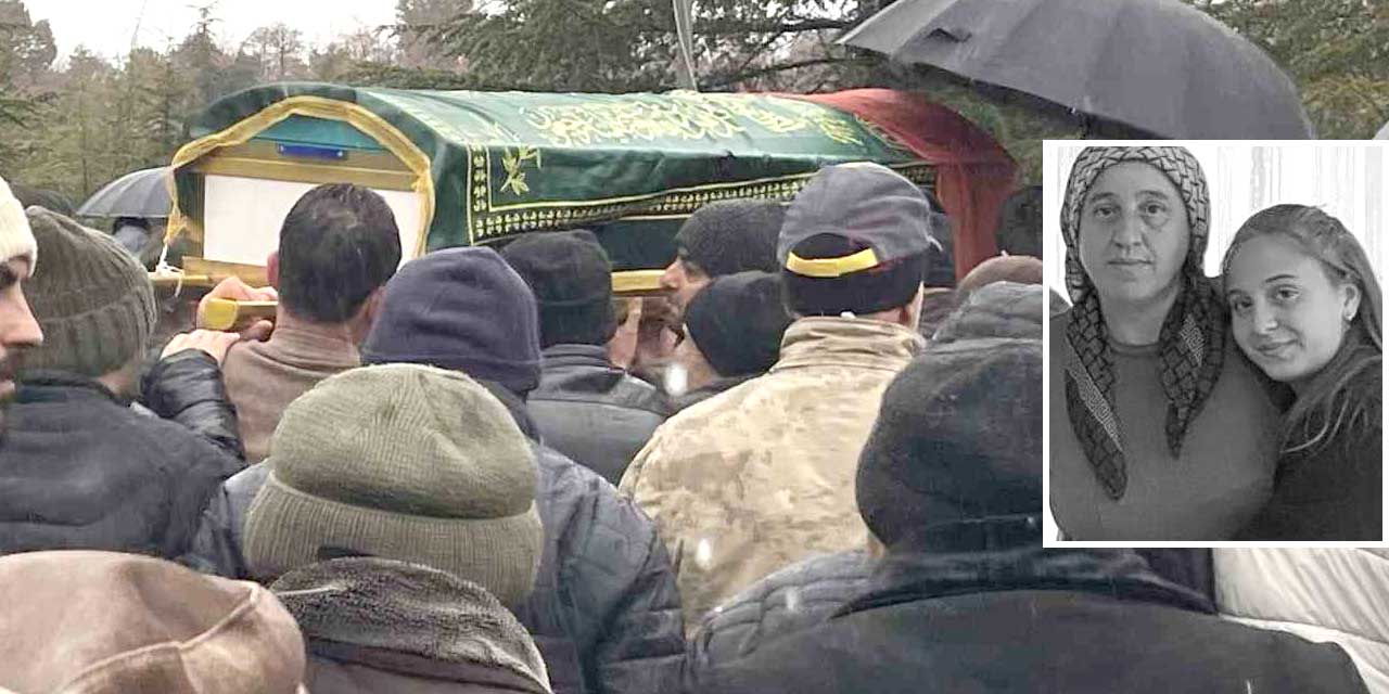 Kazada ölen anne ve kızı, Konya'da yan yana defnedildi