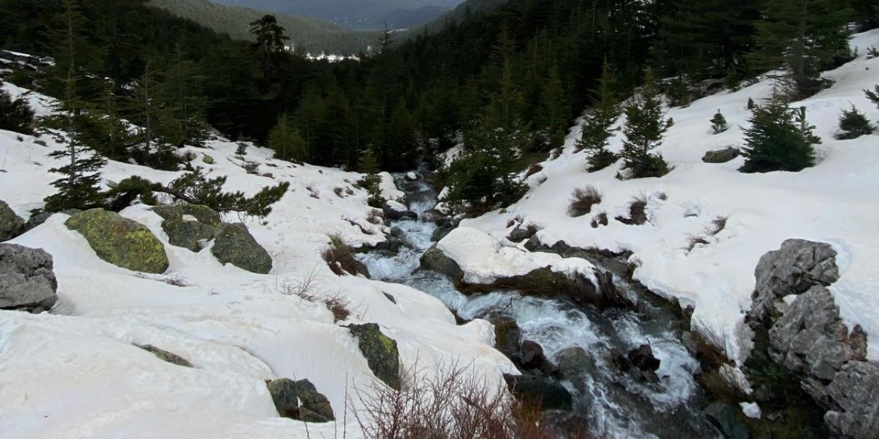 Konya’da yağış bereketi! Beyşehir ve Derebucak’ta sular coştu