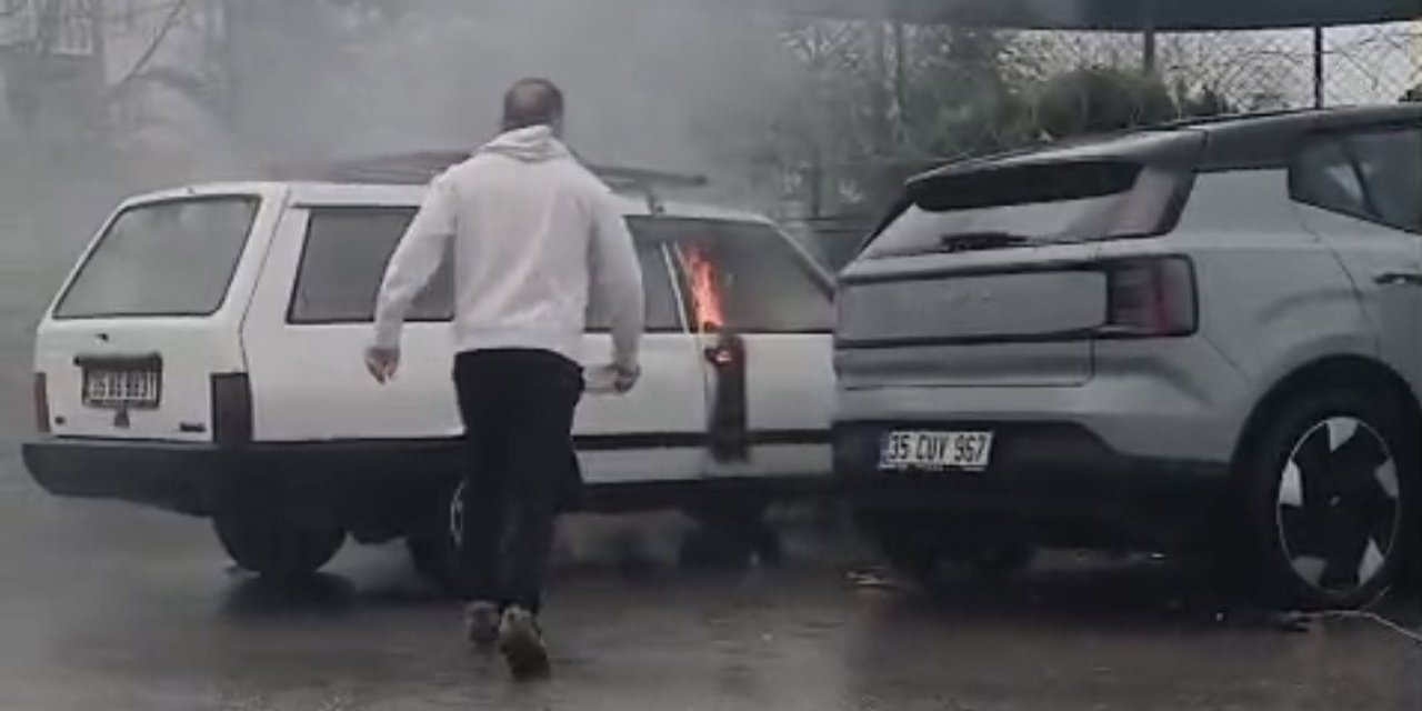 Yol kenarında biriken sular işe yaradı