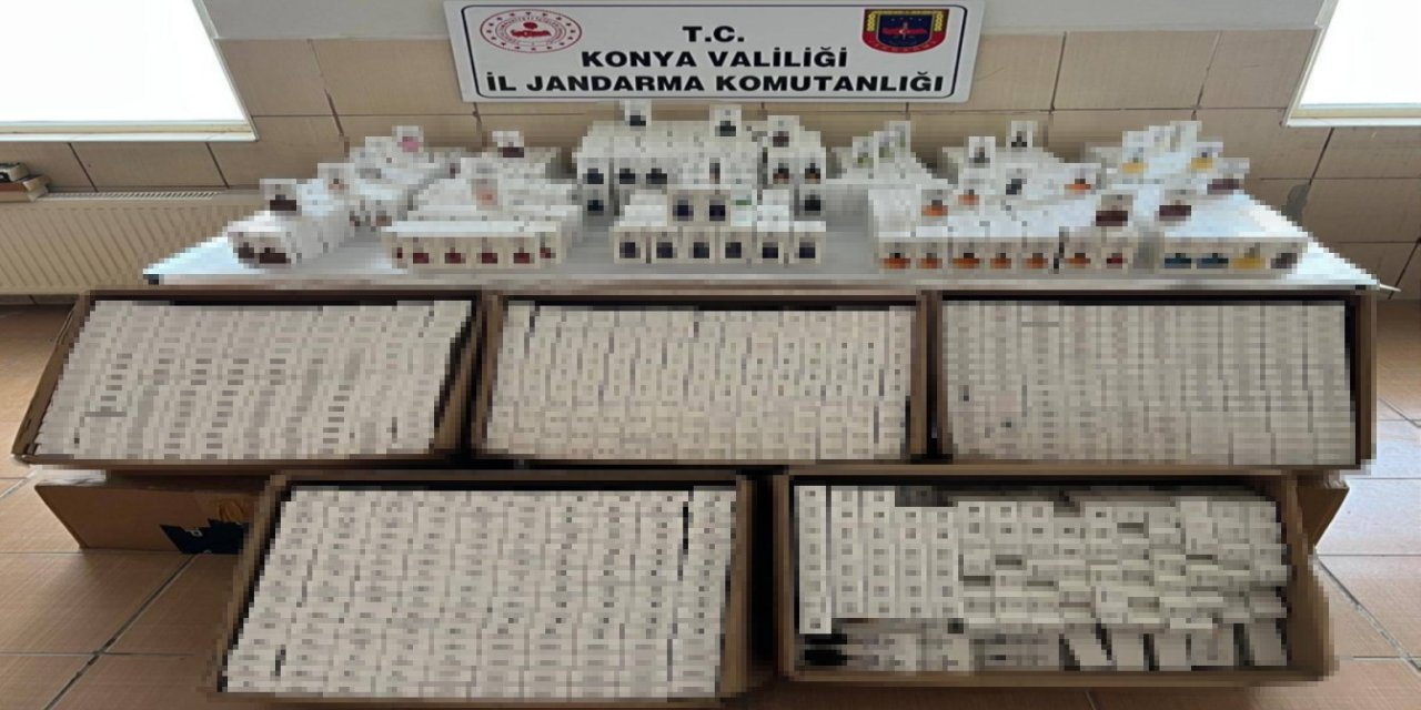 Konya’da 2 bin 500 adet kaçak parfüm ele geçirildi