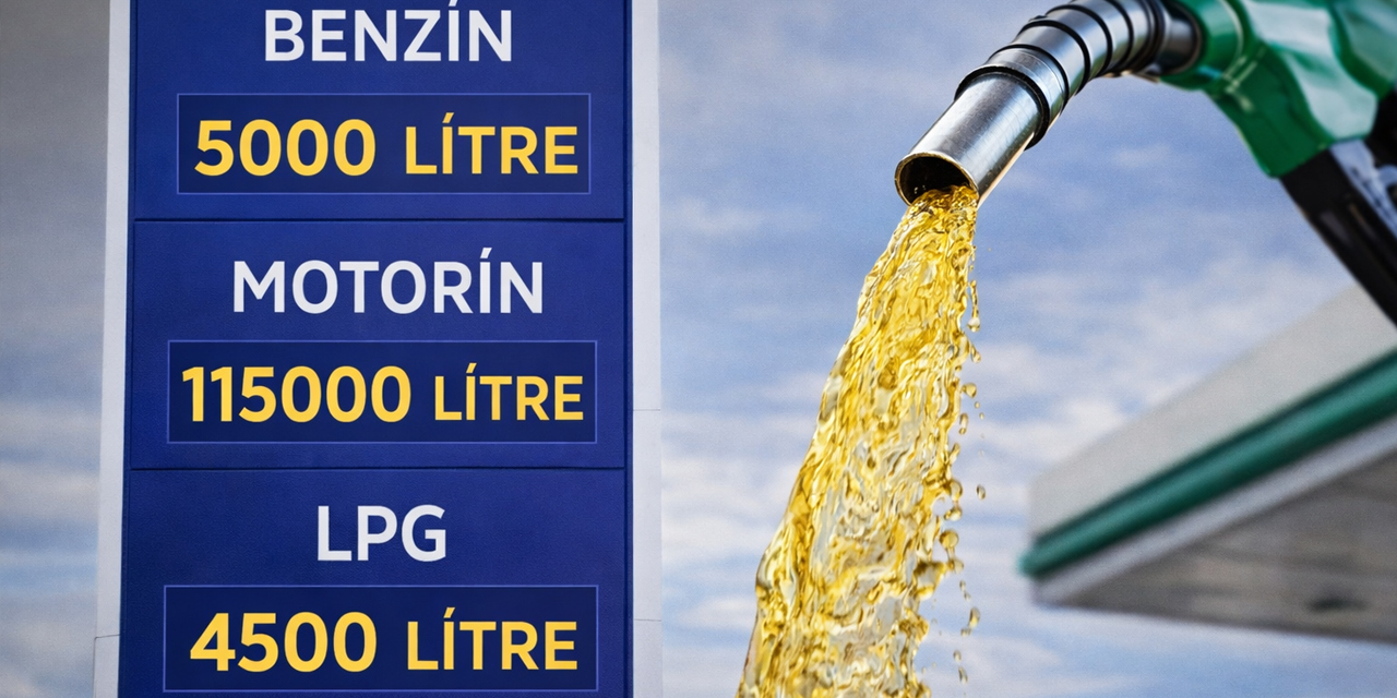 5 Bin Nüfuslu İlçeden 124 Bin Litre Akaryakıt Hamlesi