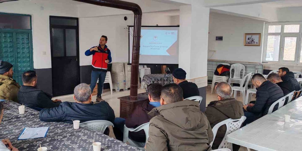 Beyşehir’de şap hastalığına karşı bilgilendirme yapıldı