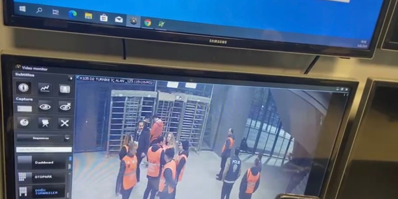 Genç taraftarın tribünden düştüğü anlar kamerada