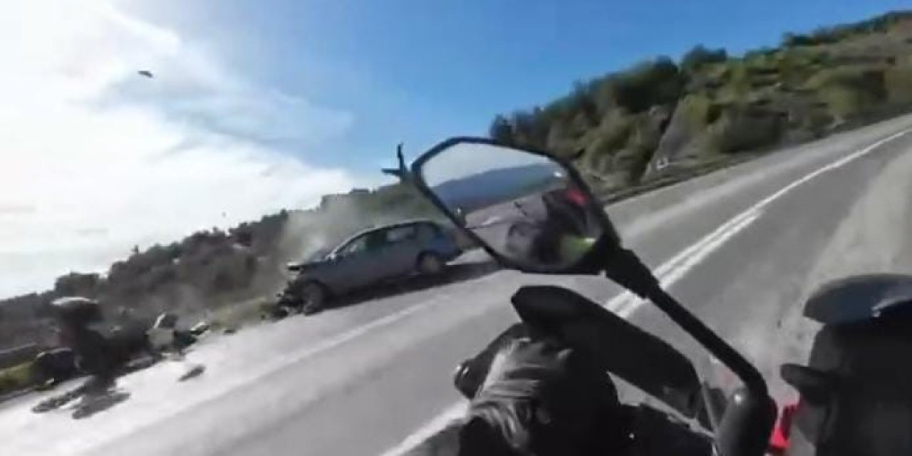 Motosiklette ölüm böyle geldi