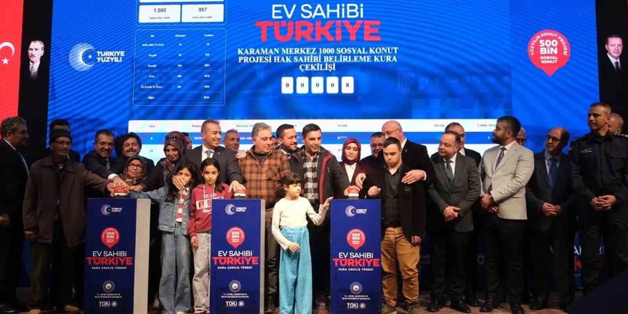 Karaman'da Bin 550 Konut Sahibi Kura ile Belirlendi