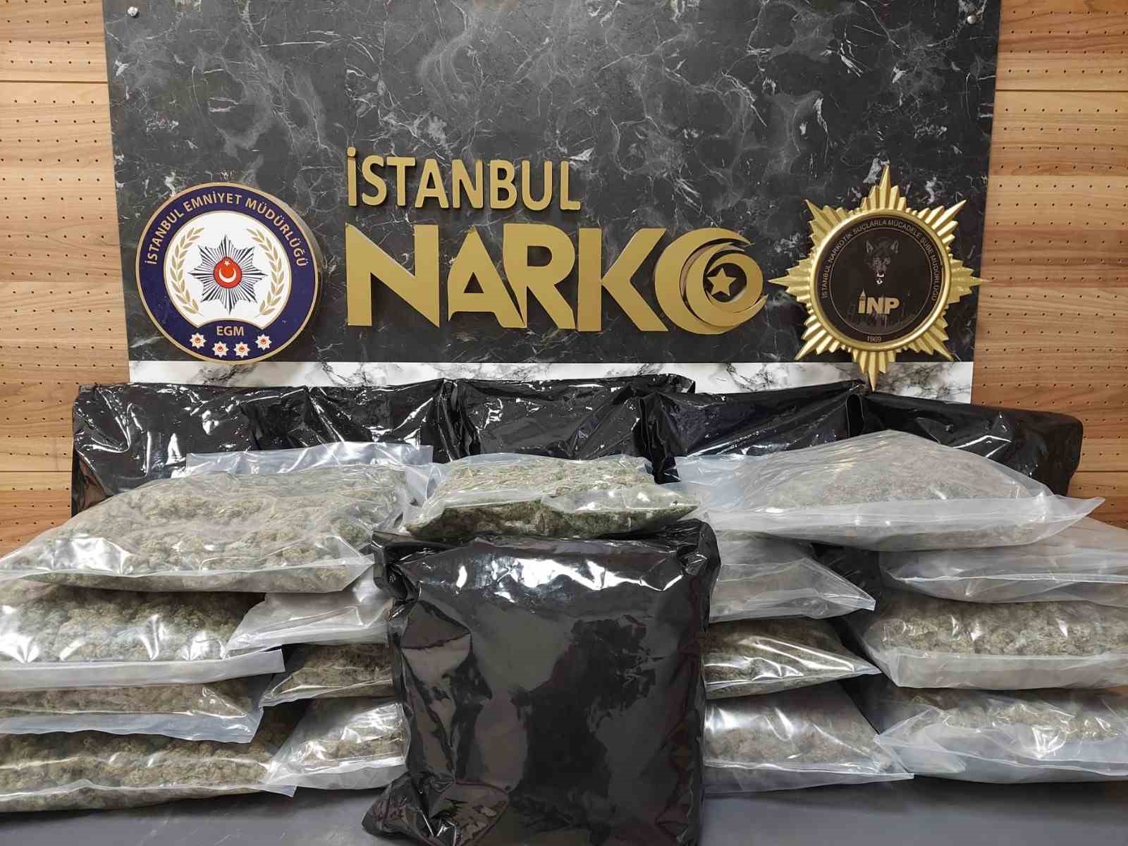 İstanbul’da 22 kilo 450 gram skunk yakalandı