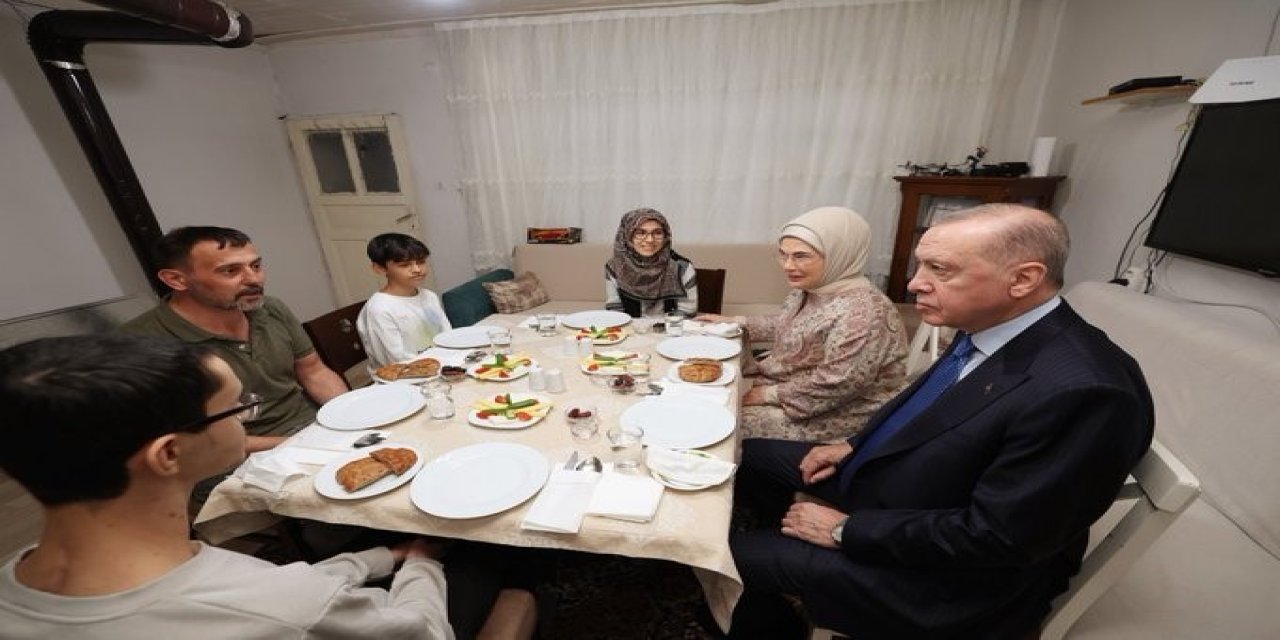 Kayacık ailesi iftarda Erdoğan'ı ağırladı