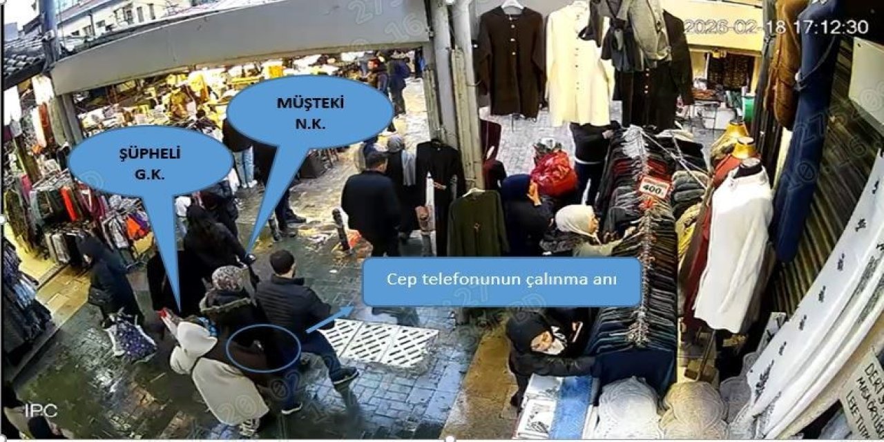 Yankesicinin el çabukluğu izleyenleri şoke etti