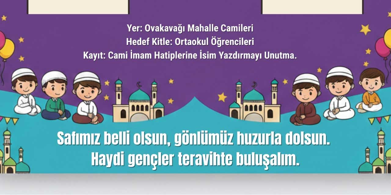 Ovakavağı’nda Teravih Seferberliği: Öğrenciler Camide