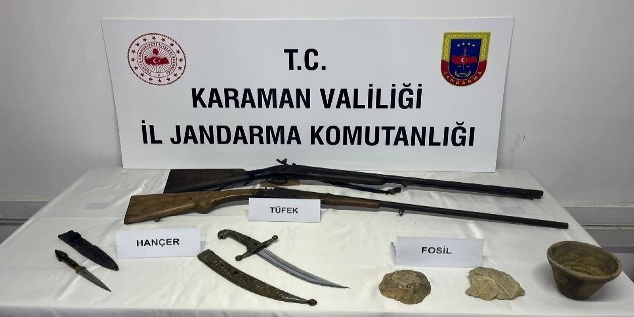 Karaman’da tarihi eser operasyonu: 6 tutuklama