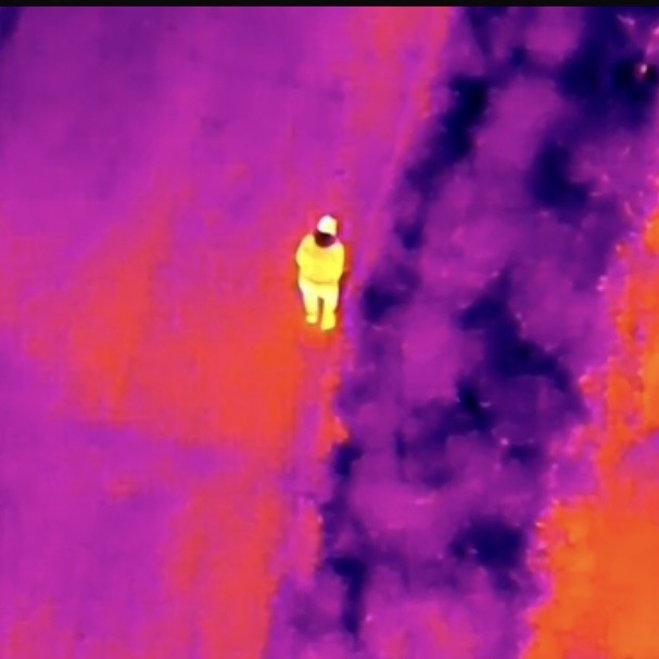 Termal dron 87 yaşındaki adamı böyle buldu