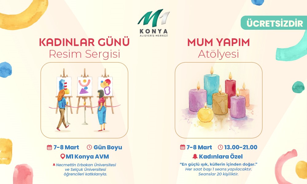 Konya'nın dev AVM'sinden 8 Mart'a özel program! Şimdiden duyurdular