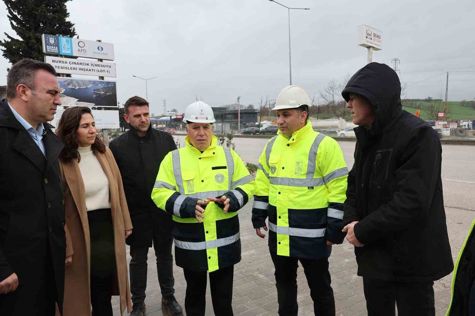 Çınarcık suyu Görükle ve Mudanya’ya taşınıyor
