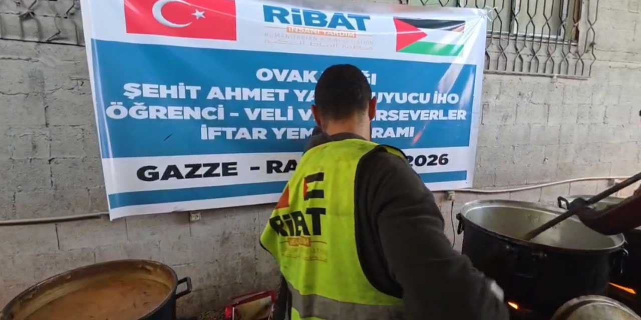 Ovakavağı İmam Hatip’ten Gazze’de 1100 kişilik iftar