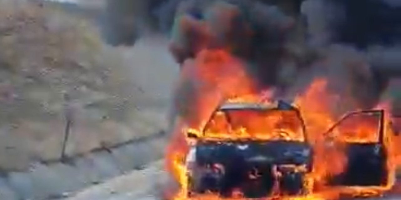 5 Saat Önce Aldığı Otomobil Alevlere Teslim Oldu