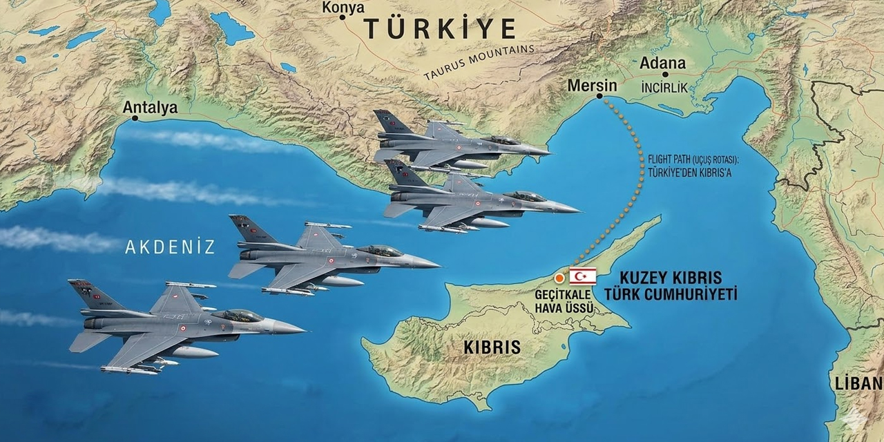 Türkiye Kıbrıs'a Savaş Uçaklarını Gönderdi