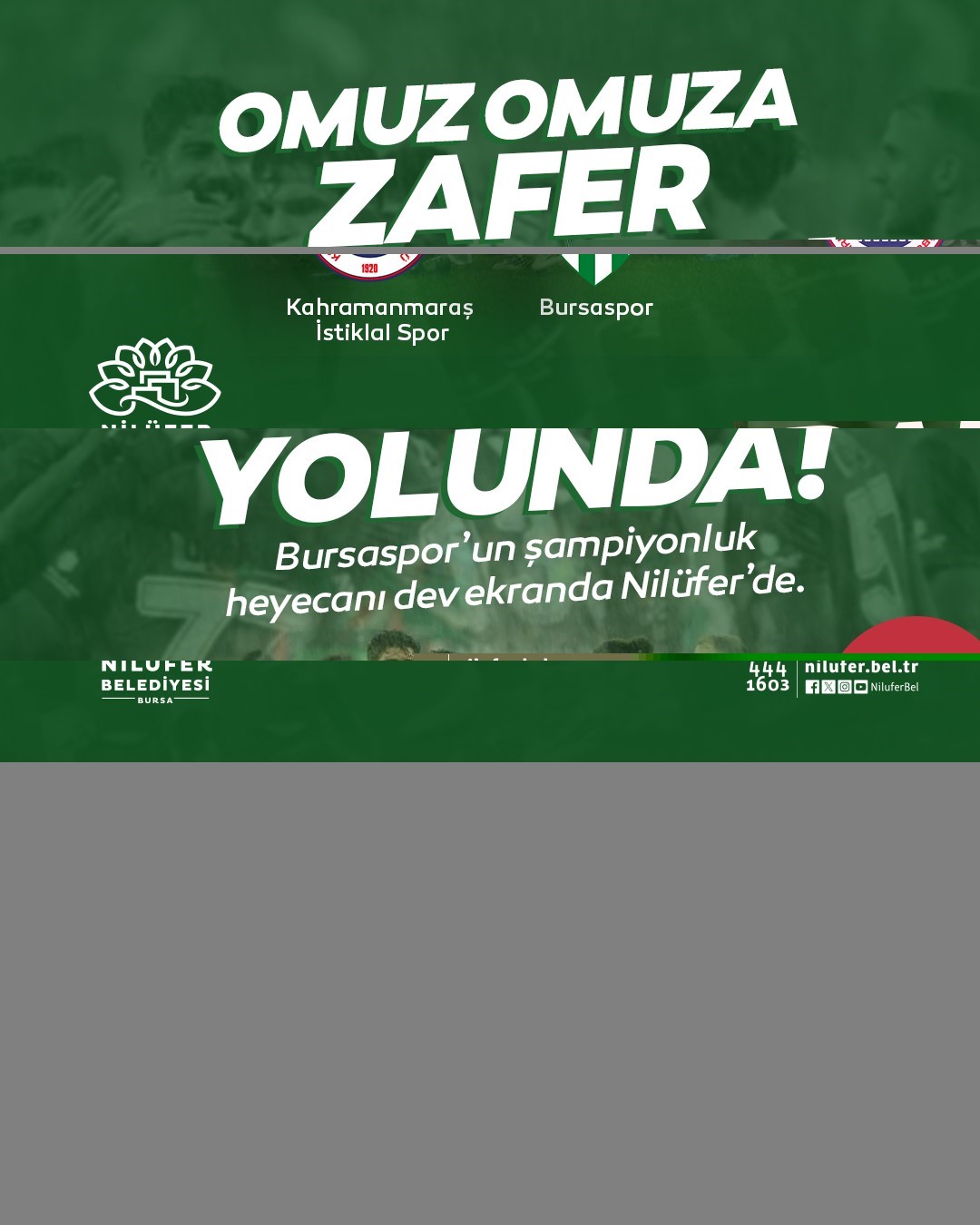 Üç Fidan Gençlik Parkı'na dev ekran