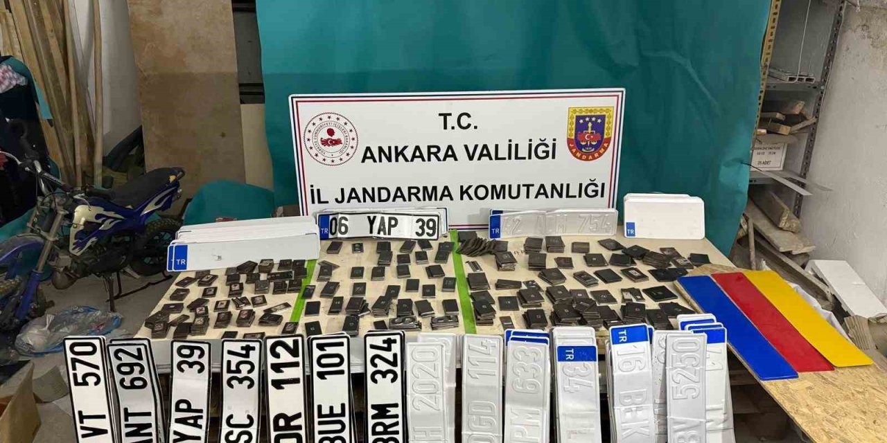 Sahte plaka operasyonunda 4 milyonluk üretim ortaya çıktı