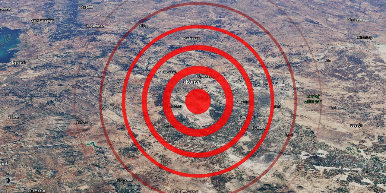 Konya’da İlk Kez Bu Noktada Deprem Kaydedildi!