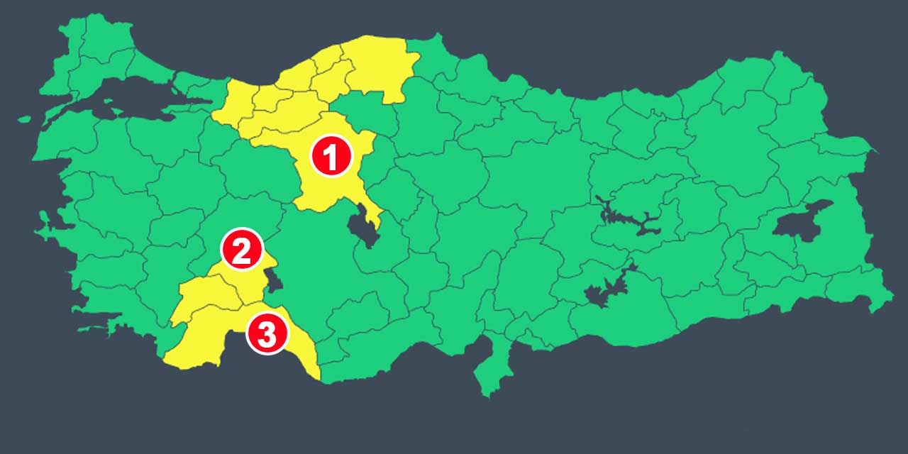 Konya sınırında 3 ile sarı uyarı: Kar yolda