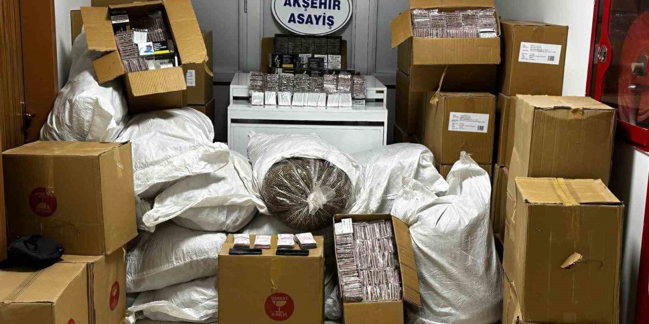 Akşehir’de kaçak tütün operasyonu
